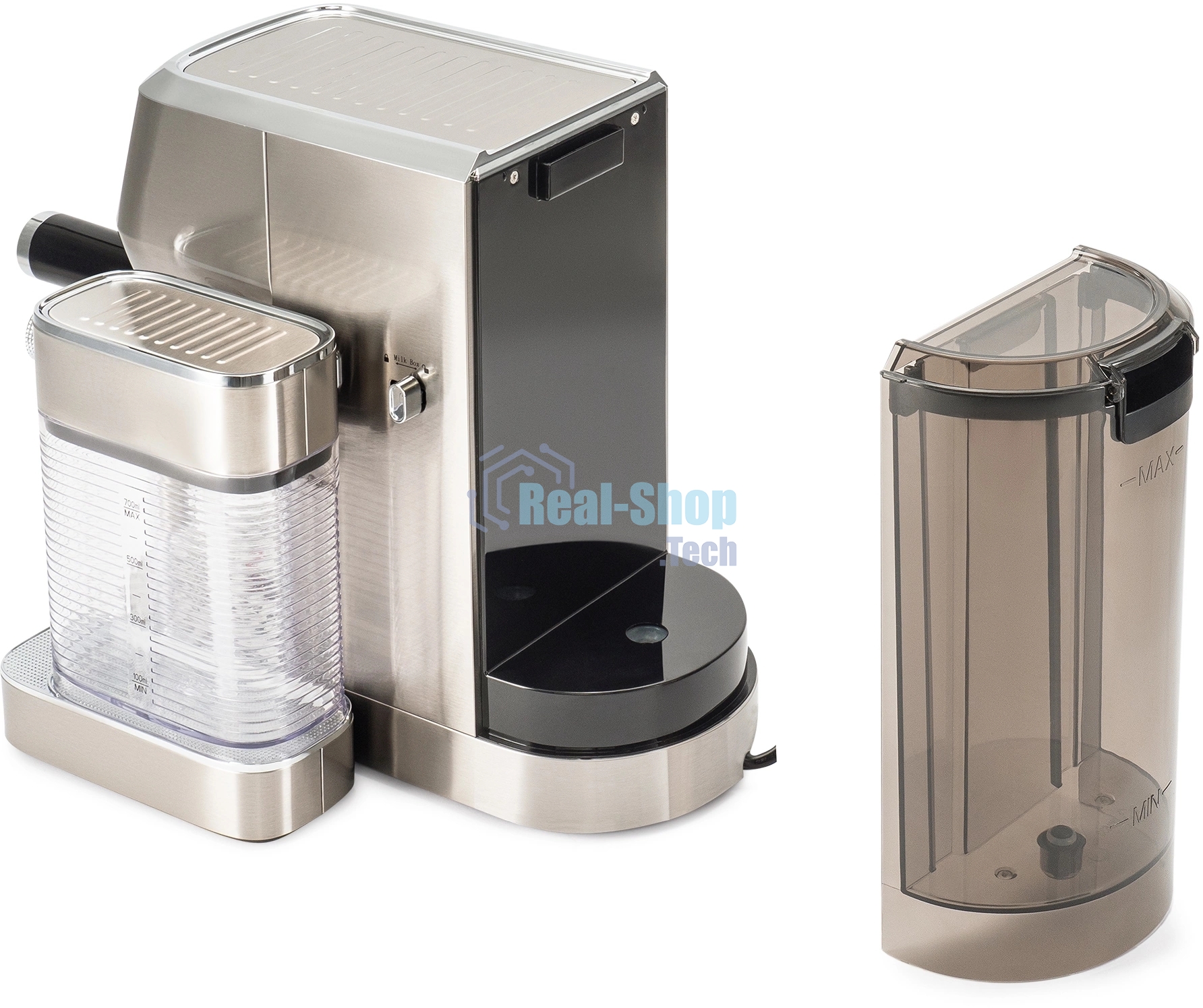 Кофеварка рожковая Hyundai HEM-9999 серебристый, исп. кофе - молотый, 1.3 л, 1350 Вт, 20 бар