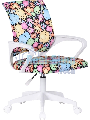 Кресло компьютерное детское Defender Fiesta солнце&цветы, ткань, класс 1