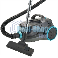 Пылесос DELTA LUX DL-0836 черный с бирюзовым