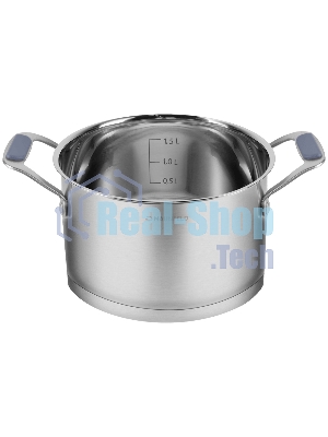 Кастрюля Maunfeld Madison MF20MS01CR из нержавеющей стали со стеклянной крышкой, 16см, 1,9л.