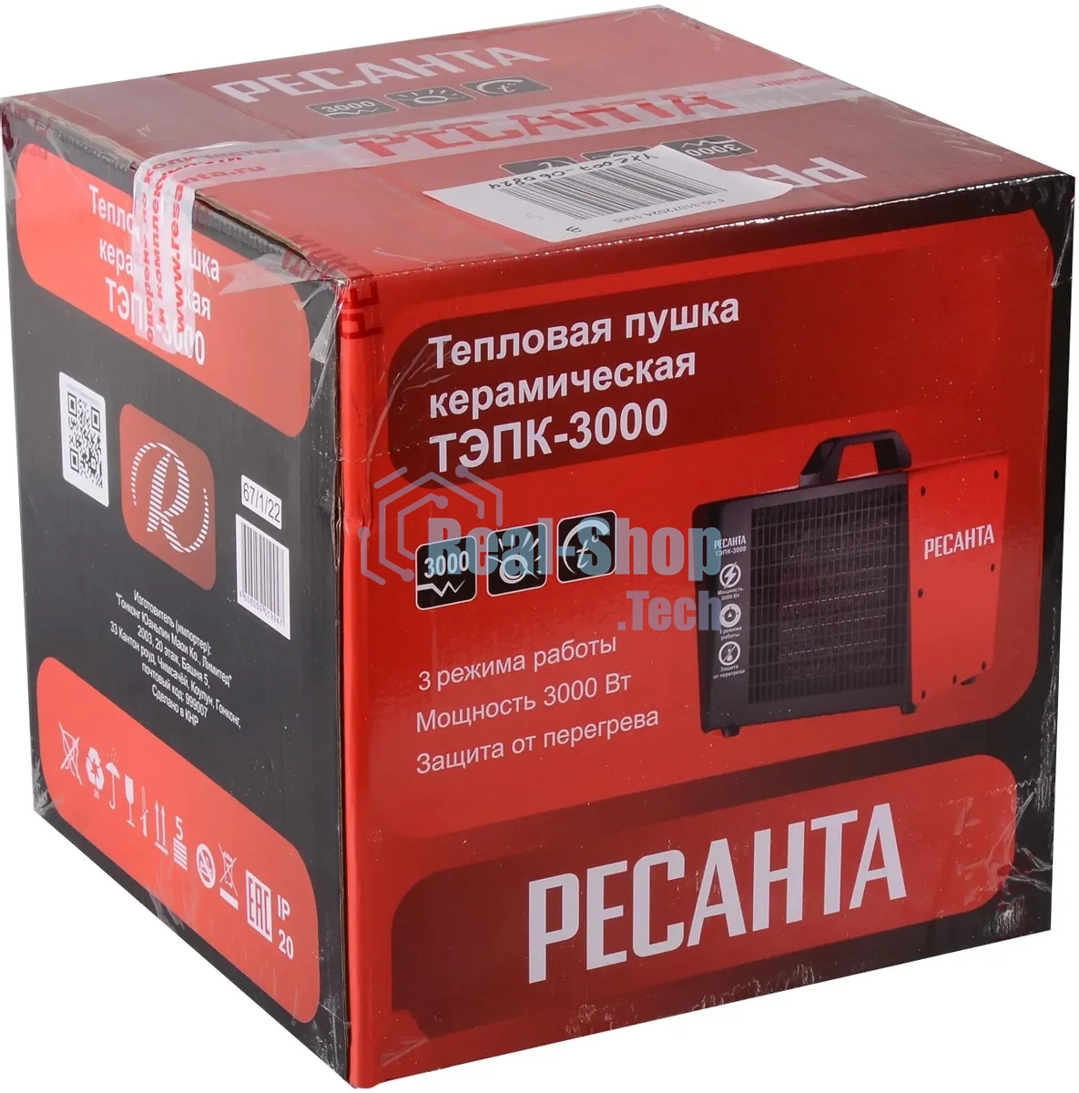 Тепловая электрическая пушка Ресанта ТЭПК-3000 67/1/22