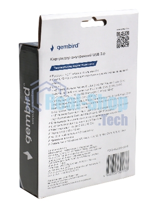 Кард-ридер Gembird FDI2-ALLIN1-03-B/черный/TF/SD/MS/CF/XD SDHC/USB 3.0/пластик