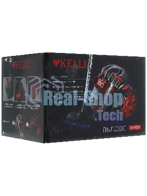 Пылесос Kelli KL-8005 красный, 420/2400 Вт, уборка сухая, пылесборник контейнер 2,5 л
