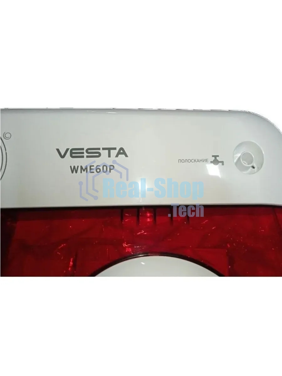 Стиральная машина VESTA WME60LP Ex красный, загрузка вертикальная 6 кг