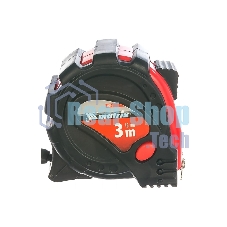 Рулетка Matrix Status magnet 3 fixations, 3 м х 16 мм, обрезиненный корпус, зацеп с магнитом