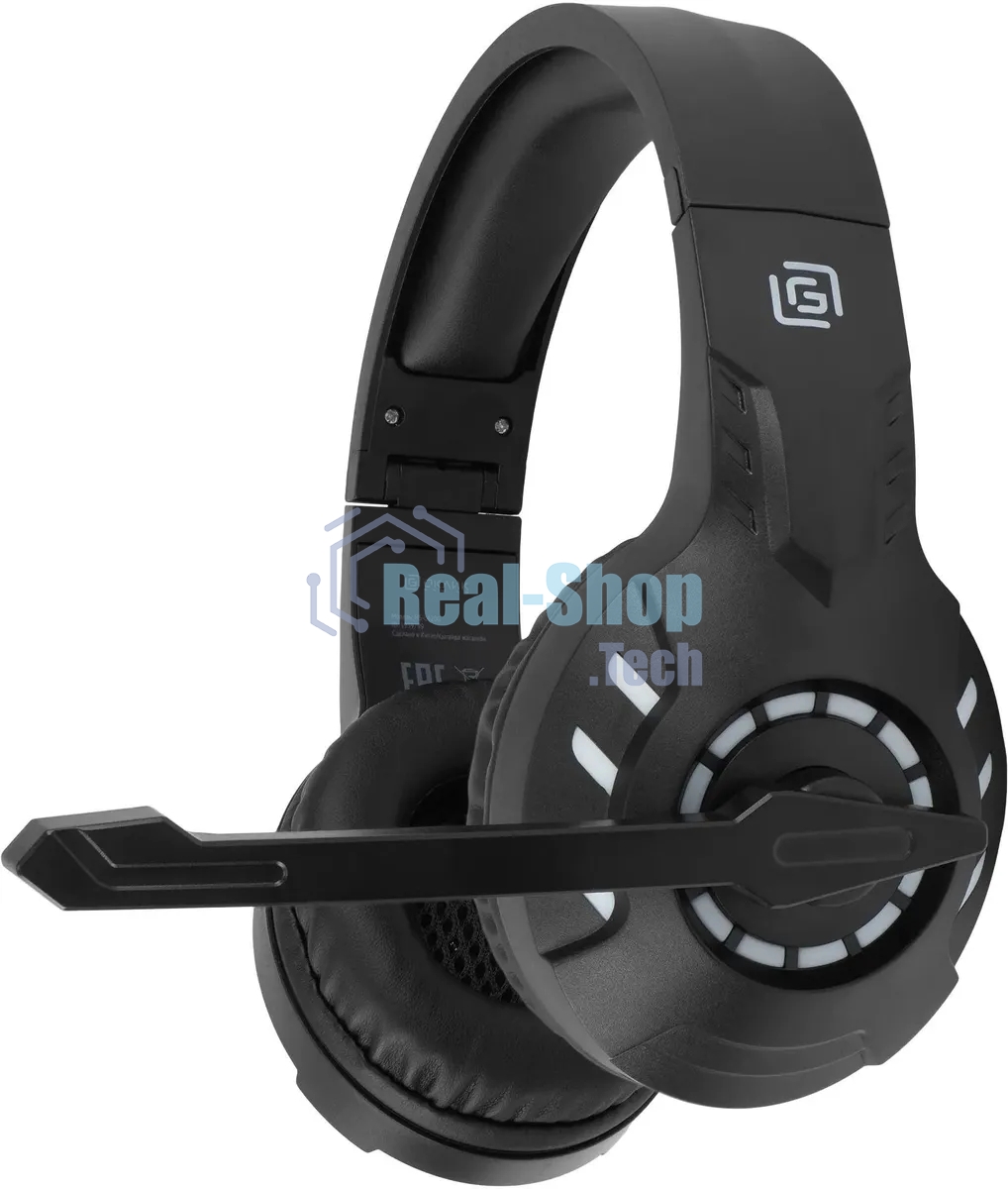 Гарнитура беспроводная/проводная с микрофоном Оклик HS-L420G черный накладные BT оголовье (1939799)