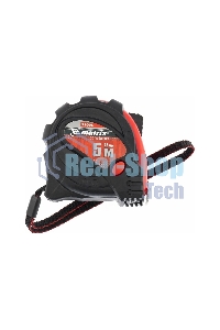 Рулетка Matrix status magnet 3 fixations 5мх25мм обрезиненный корпус зацеп с магнитом