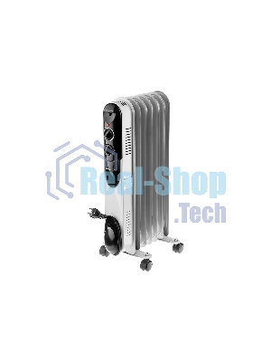 Обогреватель масляный Neoclima NC 9307 белый/черный, 1500 Вт, 15 м2, термостат 28742
