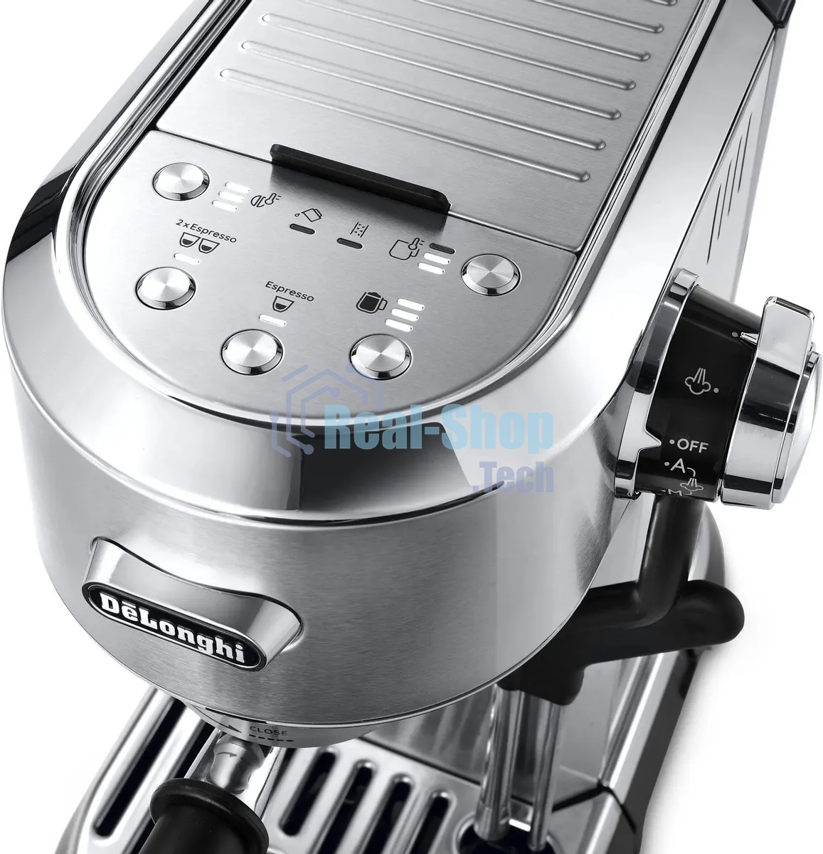 Кофеварка рожковая DeLonghi EC950.M (0132106249) серебристый, исп. кофе - молотый/чалды, 1.6 л, 1450 Вт, 15 бар