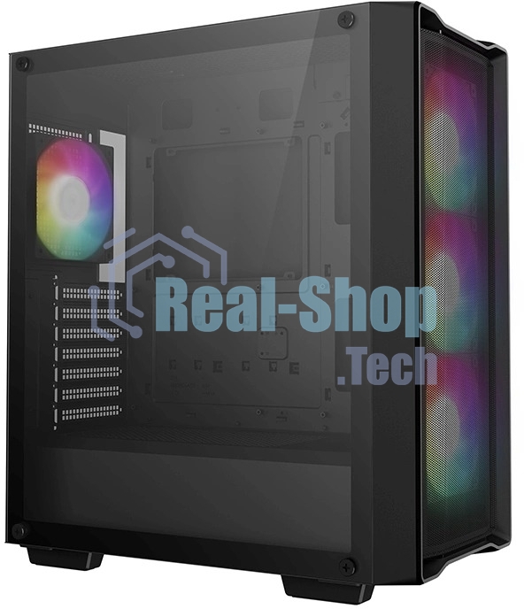 Компьютерный корпус Deepcool CC560 MESH V2 черный без БП ATX 4x120мм 5x140мм 2xUSB 3.0 audio bott PSU