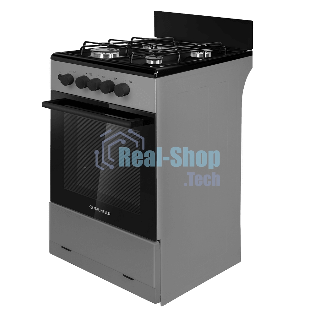 Плита газовая Maunfeld MGC50GEGR08 серый, конфорок 4 шт, духовка 59 л, 50 см x 88 см x 65 см