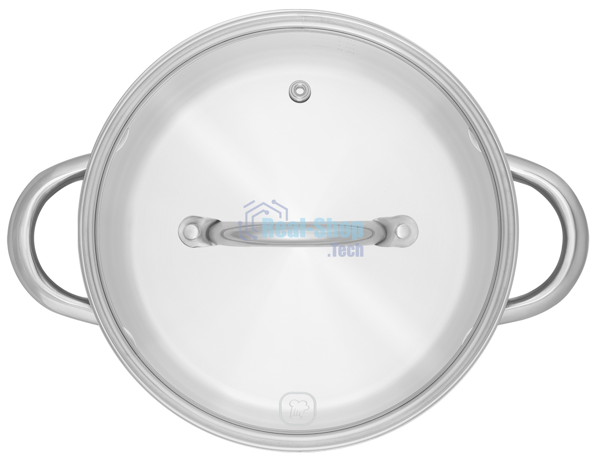 Кастрюля Rondell Point RDS-1312 4.8 л. d=24 см (с крышкой) сталь