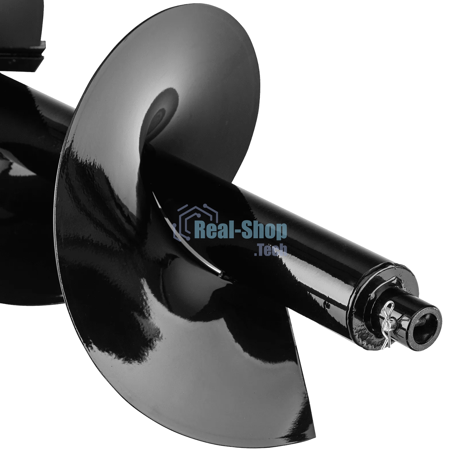 Шнек для грунта Denzel ER-300, диаметр 300 мм, длина 800 мм, соединение 20 мм, съемный нож