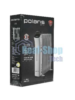 Радиатор масляный Polaris POR 0520 белый, 22 м², 2000 Вт, термостат
