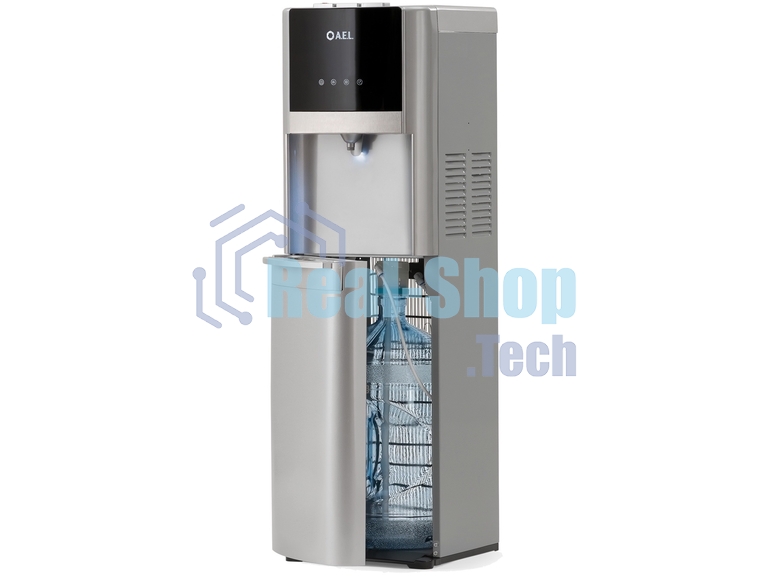 Кулер для воды AEL LC-AEL-809a, нижняя загрузка, нагрев 94 °С, охлаждение 5 °С, серебристый