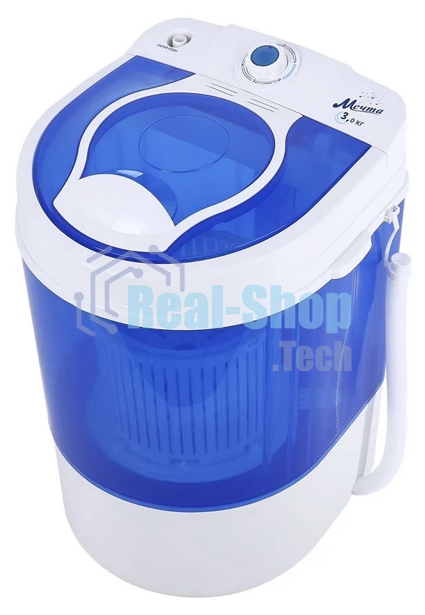 Стиральная машина Мечта WMS S303UT01 бело-синяя, загрузка вертикальная 3кг, 300 об/мин., класс: A+