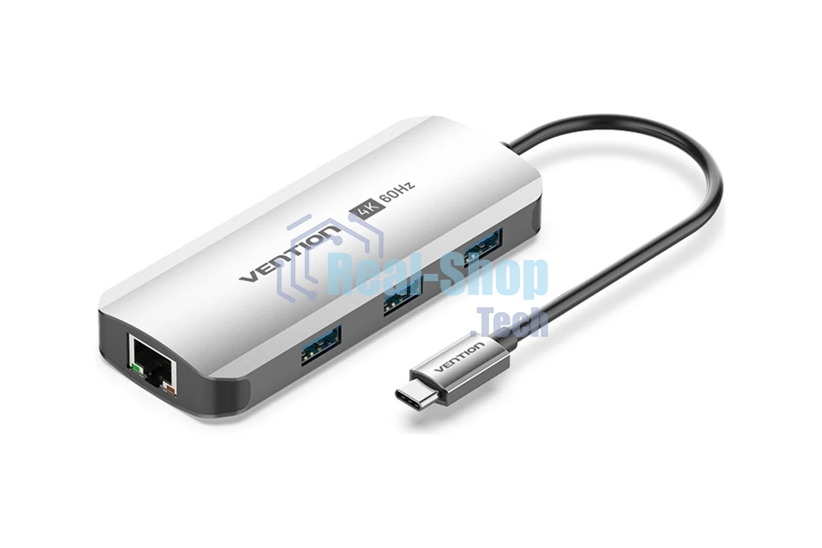 Мультифункциональный хаб Vention USB Type C 6 в 1