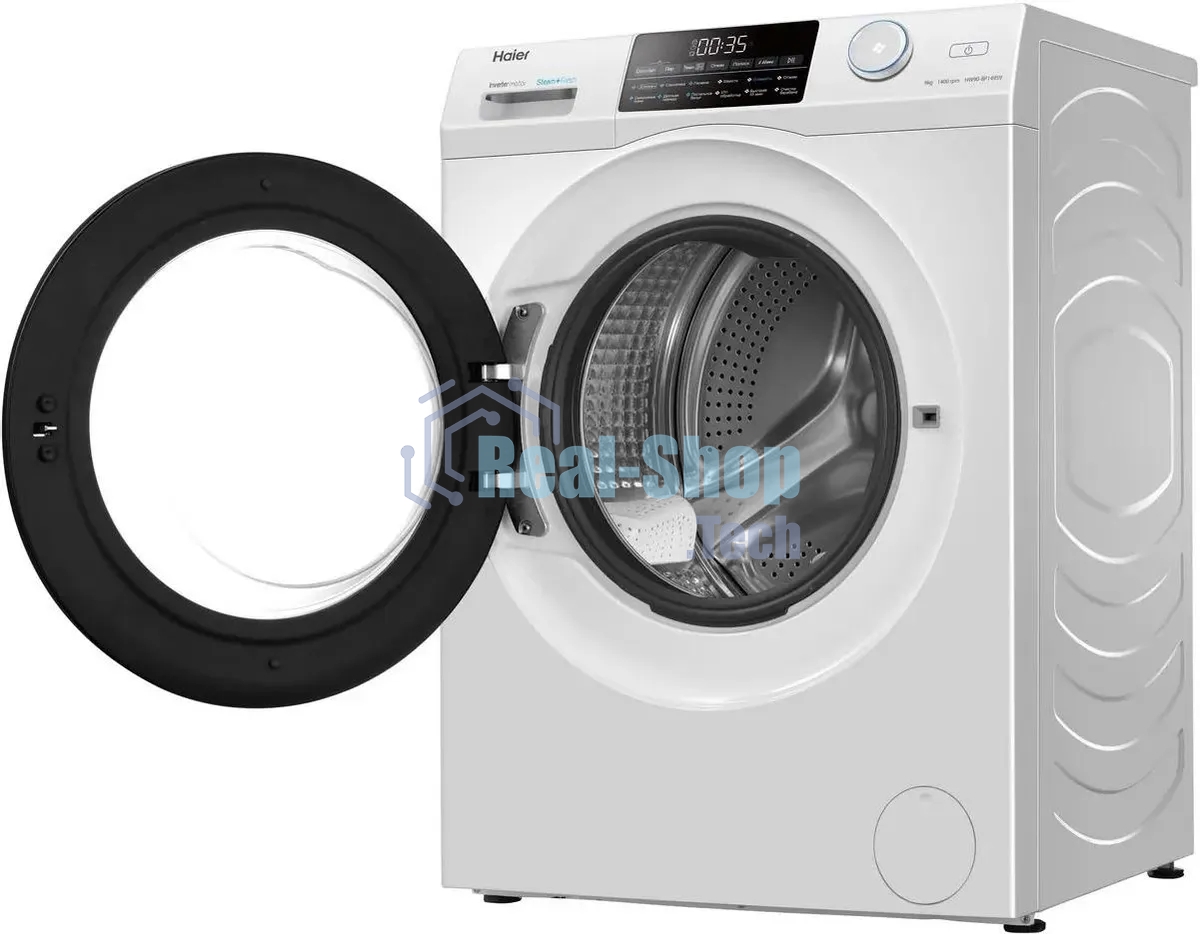 Стиральная машина Haier HW90-BP14959 белый, загрузка фронтальная 9 кг, 1400 об/мин, класс: A+++