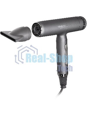 Фен Red Solution F582 серый/серебристый, 1500 Вт, ионизация