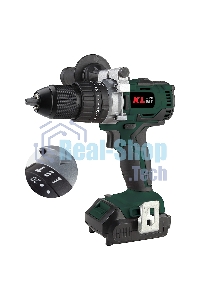 Профессиональный ударный бесщеточный шуруповерт Klpro KLDM18B-20 (18В, Li-ion-2шт, 2.0А·ч, 60Нм, ручка, З/У, в кейсе)