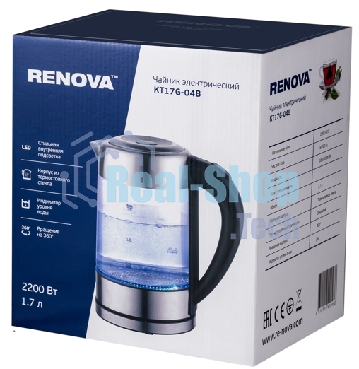 Чайник электрический Renova KT17G-04B