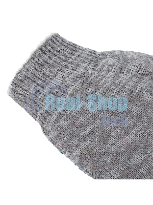 Перчатки трикотажные Сибртех х/б, 200 пар, ПВХ точка, 4 нити, 10 класс