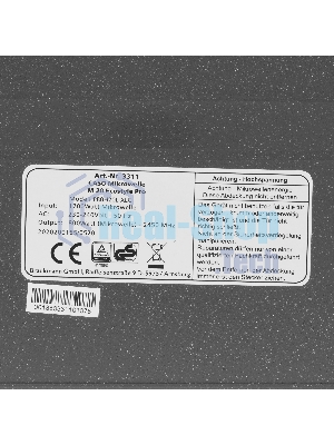 Микроволновая печь CASO M 20 Ecostyle Pro серебристый/черный, 20 л, 800 Вт, переключатели - поворотный механизм