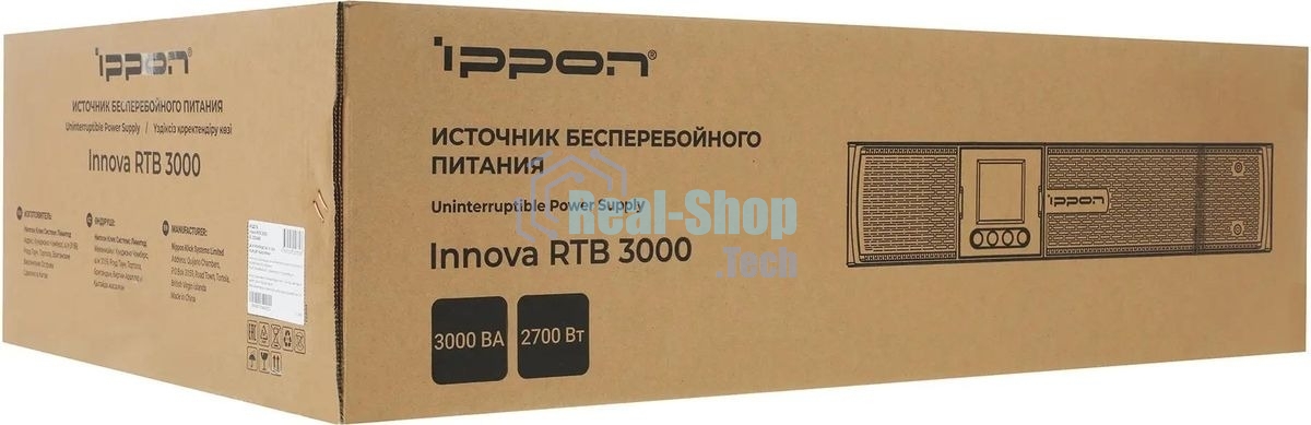 Источник бесперебойного питания Ippon Innova RTb 3000 / 3000 ВА / 2700 Вт / 8 x IEC 320 C13, 1 x IEC320 С19