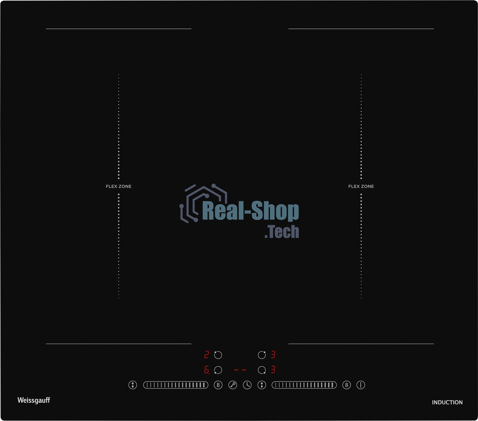 Индукционная варочная панель стеклокерамическая Weissgauff HI 642 BSCM