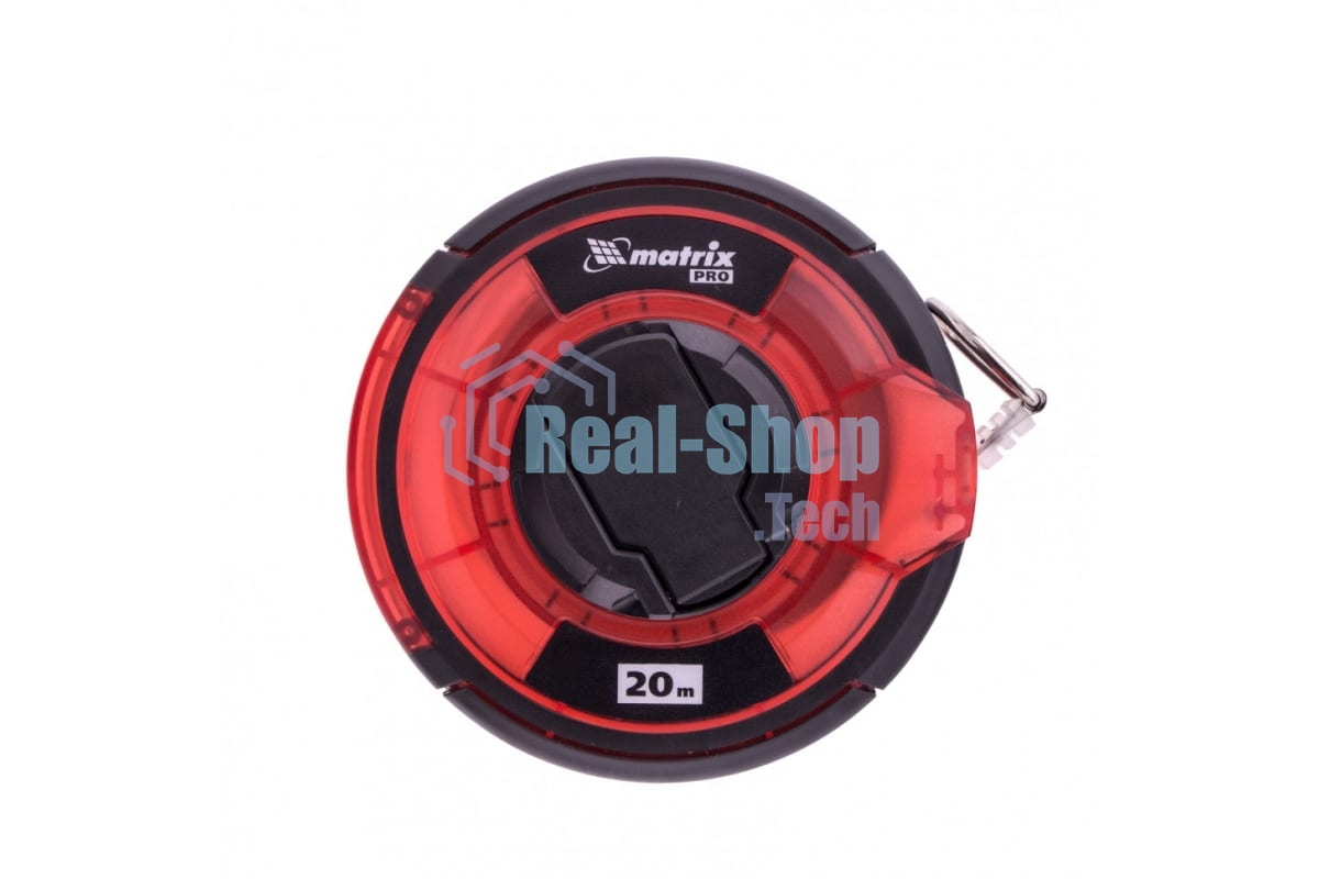 Рулетка геодезическая Matrix PRO 20 м х 12,5 мм, закр. корп., стальная лента, односторон. шкала,
