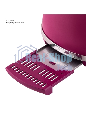 Тостер Galaxy Line GL 2916, малиновый джем, металл, 900 Вт, 6 степеней поджарки