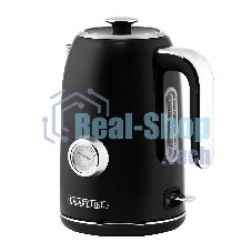 Чайник электрический Galaxy Line GL 0350, магия черного, металл, 2200 Вт, 1,7 л