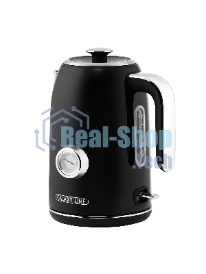 Чайник электрический Galaxy Line GL 0350, магия черного, металл, 2200 Вт, 1,7 л