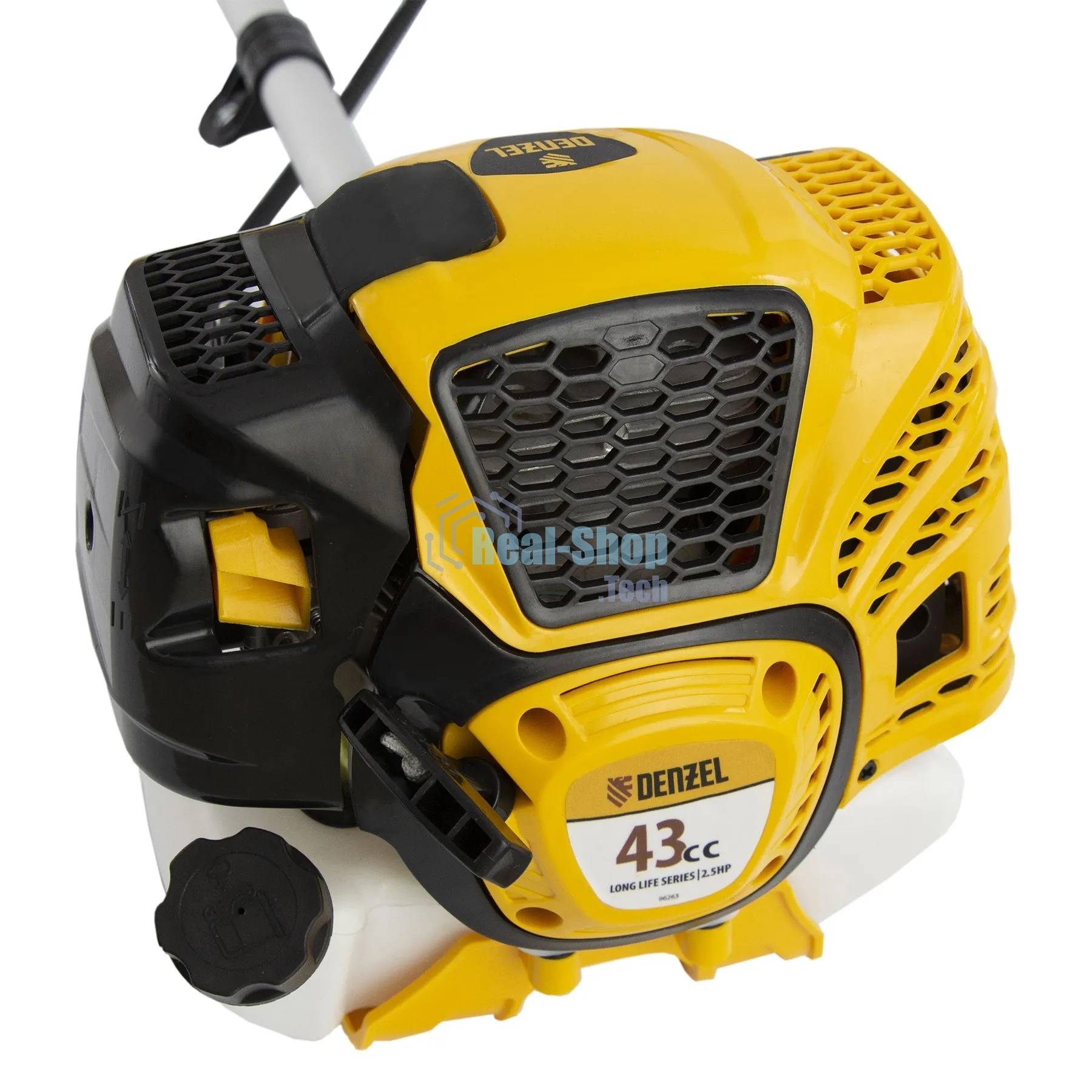 Триммер бензиновый Denzel DTL-43, 43 см3, неразъемная штанга, состоит из 2 частей