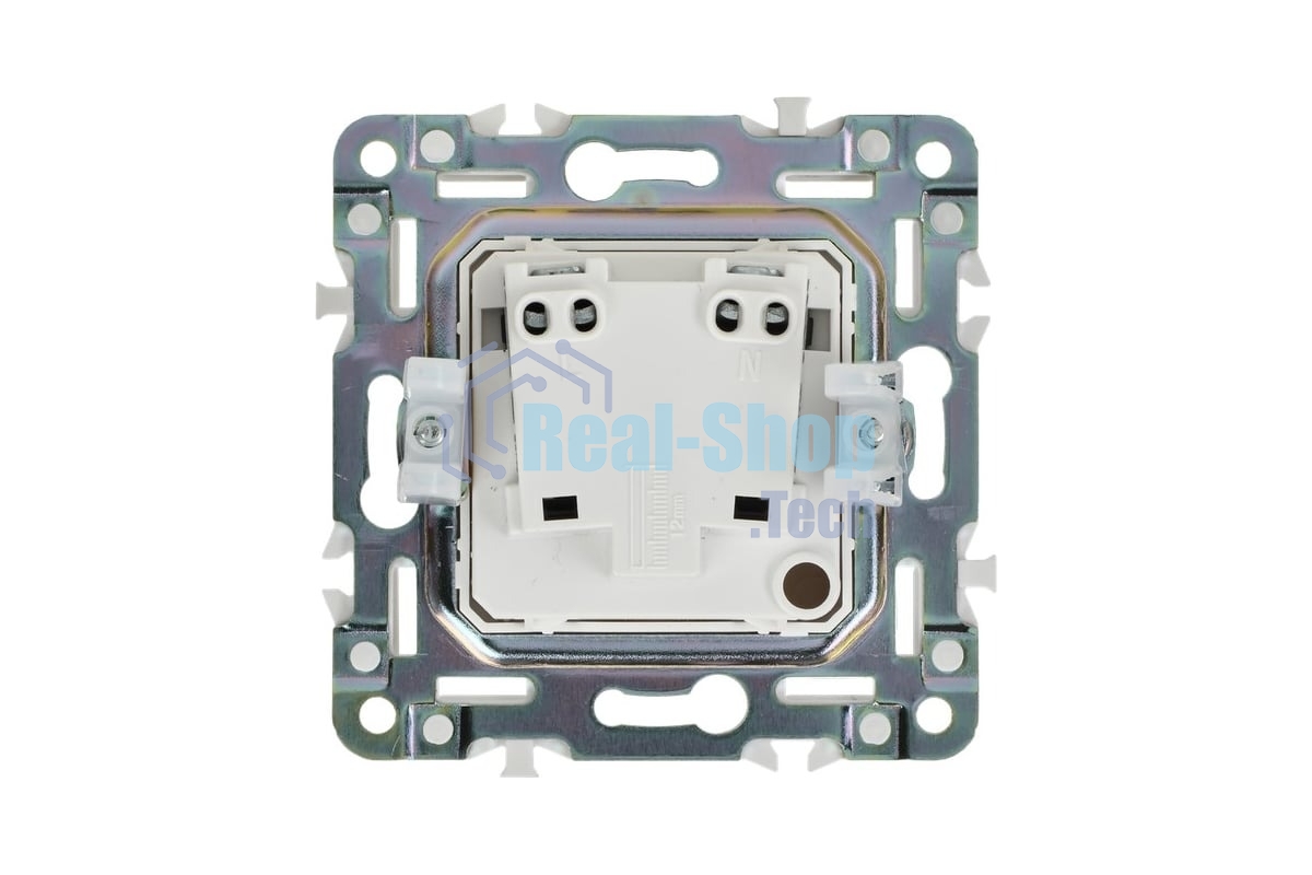 Розетка SKANDY 10А без заземл. без защ. шторок SK-R02Bl черный IEK SK-R10-10-K02