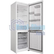 Холодильник Hotpoint HT 4180 W белый/серебристый двухкамерный 220/78л морозилка снизу, Total No Frost