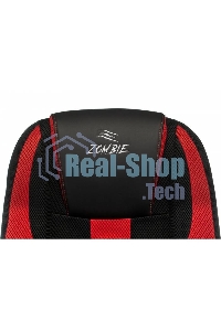 Кресло игровое Zombie 9 черный/красный, искусст.кожа/ткань, крестовина пластик