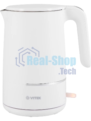 Чайник электрический Vitek VT-1104 1.5л. 2200Вт разноцветный корпус: металл/пластик