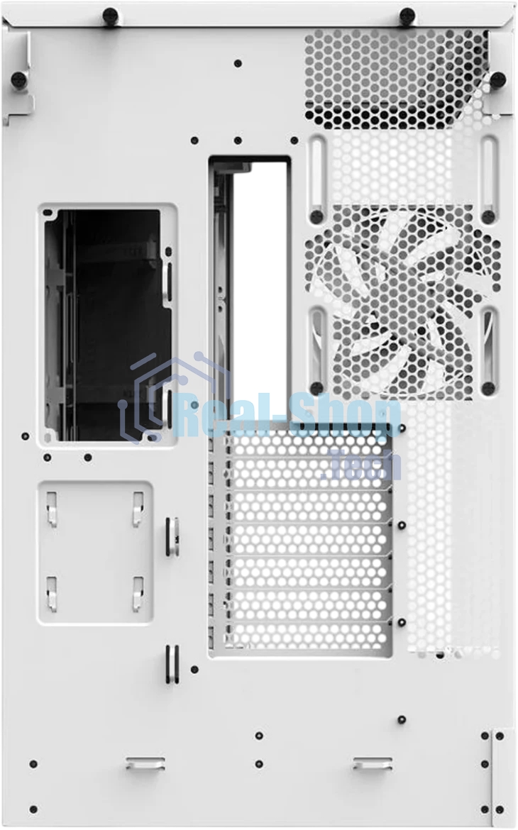 Компьютерный корпус без блока питания Case NZXT H9 Flow RGb+ (2025), Midi-Tower, TG, 6x140мм RGb + 1x120мм RGb, 2xUSB-A 3.2 + 1xUSB-C 3.2, E-ATX, ATX, mATX, mITX белый