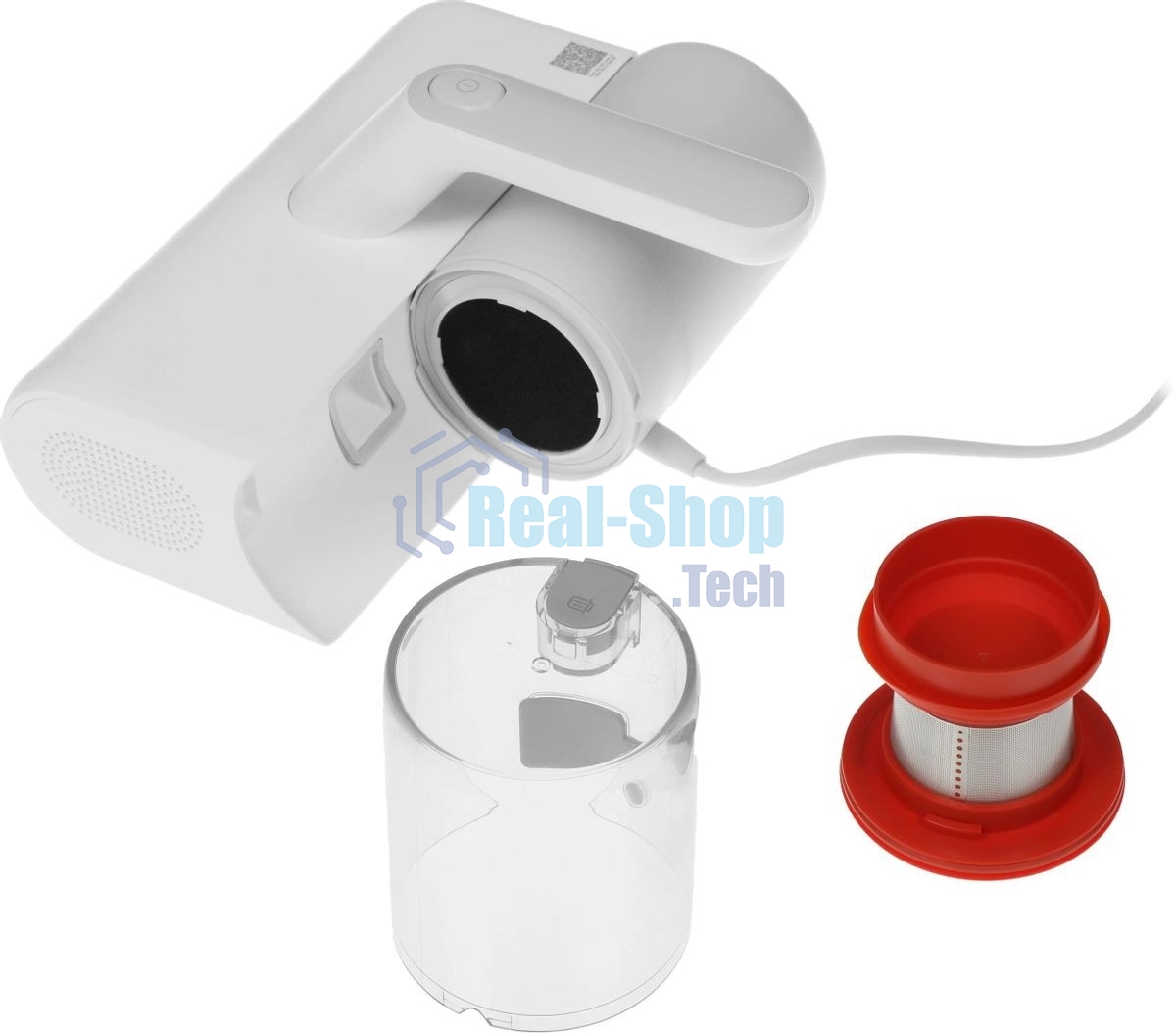 Пылесос ручной Xiaomi Dust Mite Vacuum Cleaner EU MJCMY02EU белый, 169/350 Вт, уборка сухая, пылесборник контейнер 0,4 л