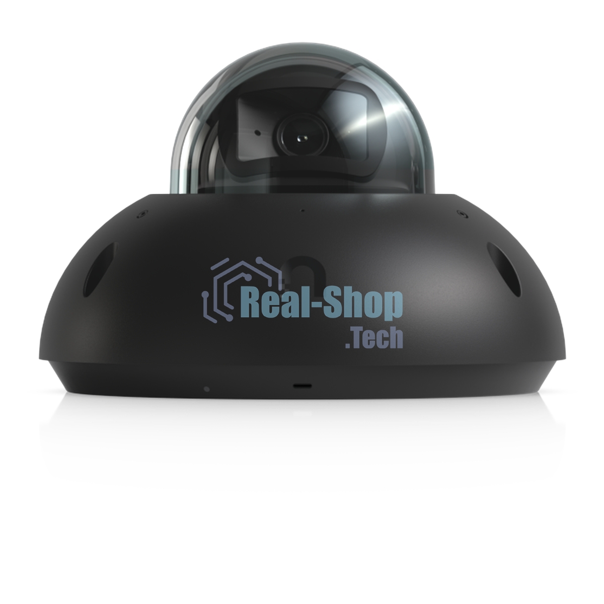 Купольная камера 4K PoE Ubiquiti UniFi Protect Camera G6 Dome Black с ночным видением, интеллектуальным распознаванием и прочным антивандальным корпусом.