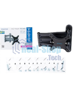 Кронштейн для телевизора Kromax TECHNO-1 темно-серый, 10