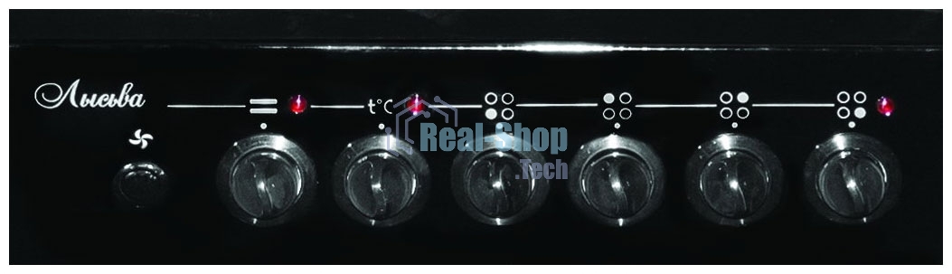 Плита электрическая Лысьва EF4004MK00 черный, конфорок 4 электрических, духовка 57 л, 50 см x 84 см x 60 см (без крышки)