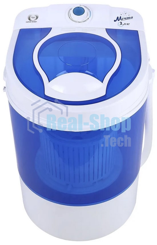 Стиральная машина Мечта WMS S303UT01 бело-синяя, загрузка вертикальная 3кг, 300 об/мин., класс: A+