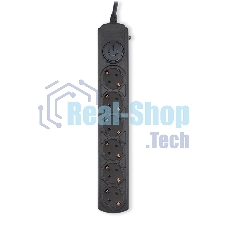 Сетевой фильтр Ippon BK-6-EU-1.8-16-B 1.8 м (6 розеток) черный (коробка)