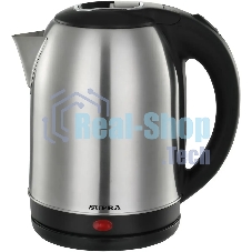 Чайник электрический SUPRA KES-1823 1.8 л, 1500 Вт, серебристый/черный (корпус: нержавеющая сталь)