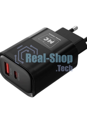 Сетевое зарядное устройство MORE CHOICE NC82 1USB+1Type-C 3.0A PD 35W+QC3.0 для Type-C Type-C черный