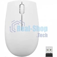 Мышь беспроводная Lenovo 300 светло-серый, 1000 dpi, радиоканал, USB, кнопки - 3