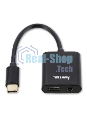 USB-концентратор Hama 00135748, USB Type C, 3.5мм/Type C, USB Type-C