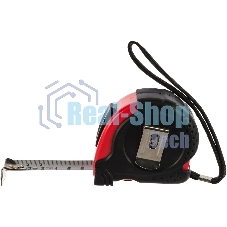 Рулетка Matrix Status magnet fixation, 5 м х 19 мм, обрезиненный корпус, зацеп с магнитом